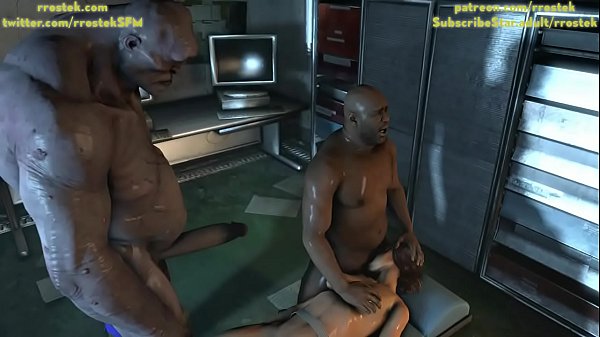 Lara Croft getting face fucked by Coach and then brutal rough sex with Cyclop