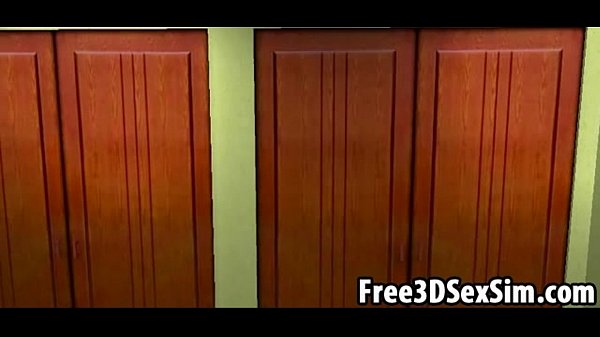 Sexy 3D cartoon hottie showing off her juicy pussy