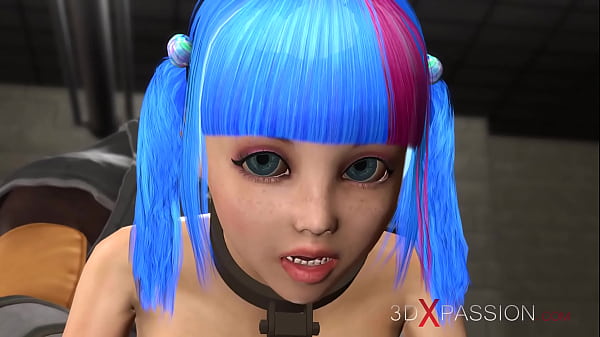 Cuffed teen with big boobs gets fucked by sci-fi soldier in the prison 4 min