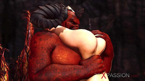 Devil plays with a super hot girl in hell