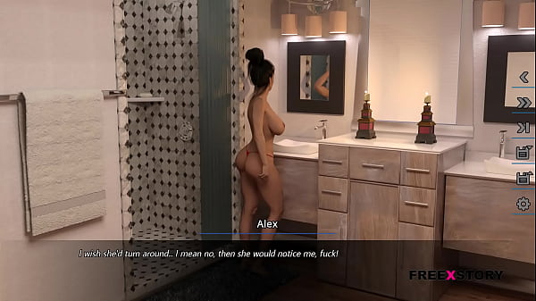 Dreams of Desires Scene 1 – Alex Watching his Landlady while she taking shower and Jerking