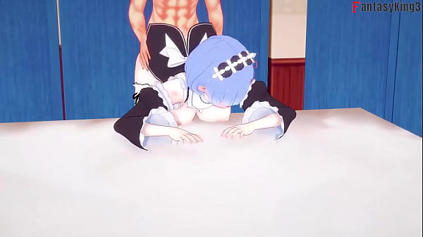 Rem fucking Hard | 4 | Big Boobs maid Re: Zero | Watch the full and POV version on Sheer or PTRN: Fantasyking3