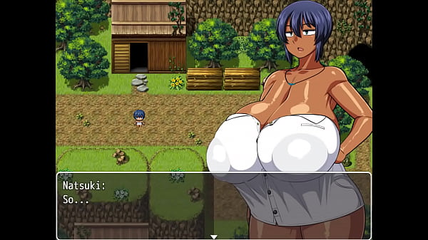 Tanned Girl Natsuki [ HENTAI Game ] Ep.2 pervy carpenter wants to massage this massive boobs !