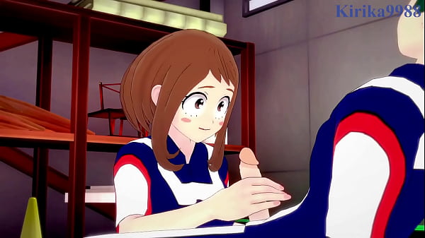 Ochako Uraraka and Izuku Midoriya intense sex. – My Hero Academia Hentai