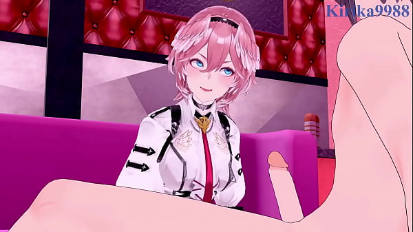 Takane Lui and Kazama Iroha intense sex. – Hololive VTuber Hentai