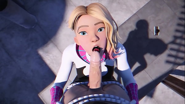 Spidey XXX – Gwen Stacy The Blowjob Expert – I Caught Her Masturbating – 3D