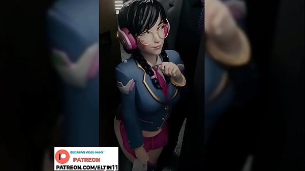 Overwatch Star’s Anal Education: D.Va Takes A Hard BBC Anal For Poor Grades