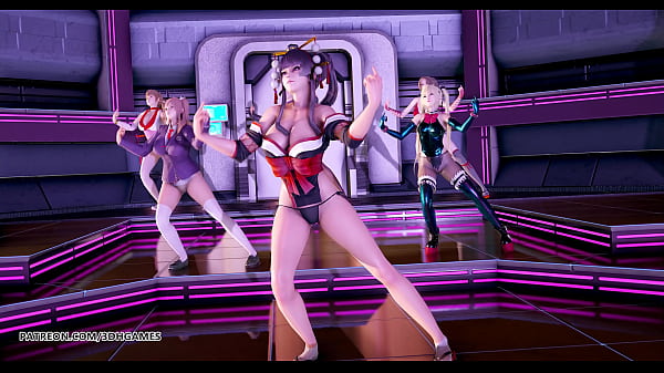 [MMD] PinkCat – Doa Hot Striptease Katsumi Marie Rose Nyotengu Honoka Ayane 4K 60FPS