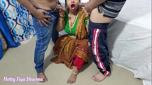 Bhojpuri bhabhi Fucked Hard By Her Father in Law In Front Of Her Dever ( Threesome Sex)