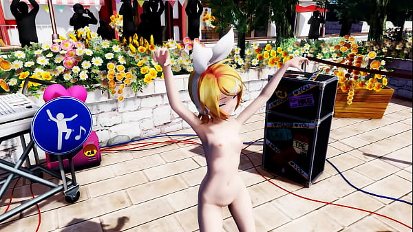 Kagamine Rin Dancing Naked – Booo! MMD by kiidosan