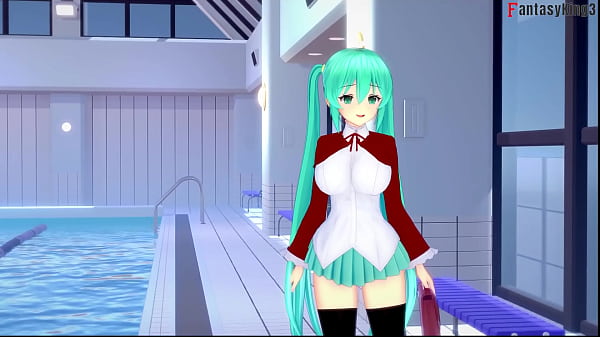 Hatsune Miku bikini footjob and blowjob | 1 | Vocaloid | Full & POV on Sheer & PTRN: Fantasyking3