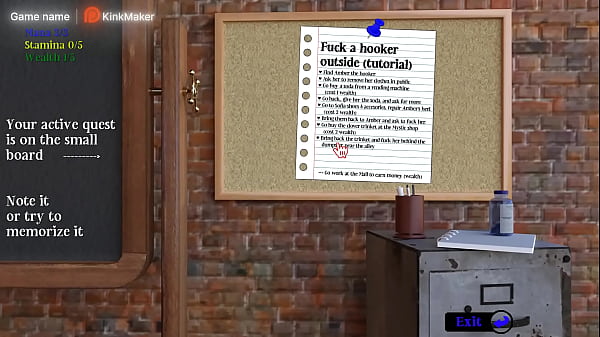 I fuck a slut behind a trash can and cum on her ass. 3D animation hentai game Kink Maker