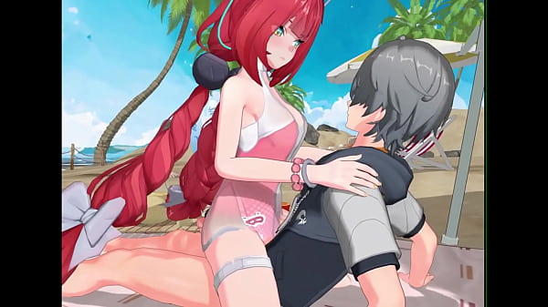 Zenless Zone Zero – Yuzuha’s Secret Beach Sex with Wise | Seductive Moans | 3D NSFW Animation